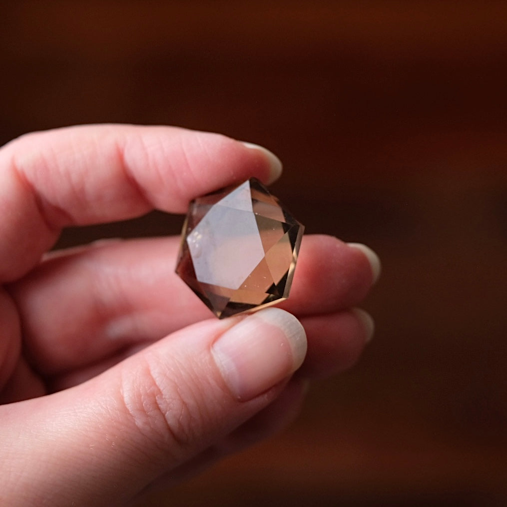Smokey Quartz Hexagon | Crystal Jewel | Star of David