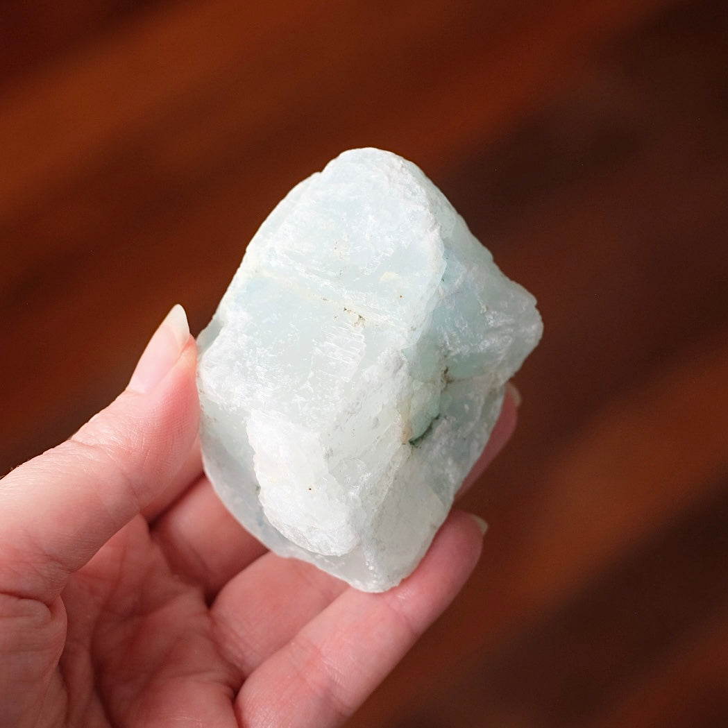 Raw Blue Aragonite Crystal | Rough Natural Aragonite Specimen