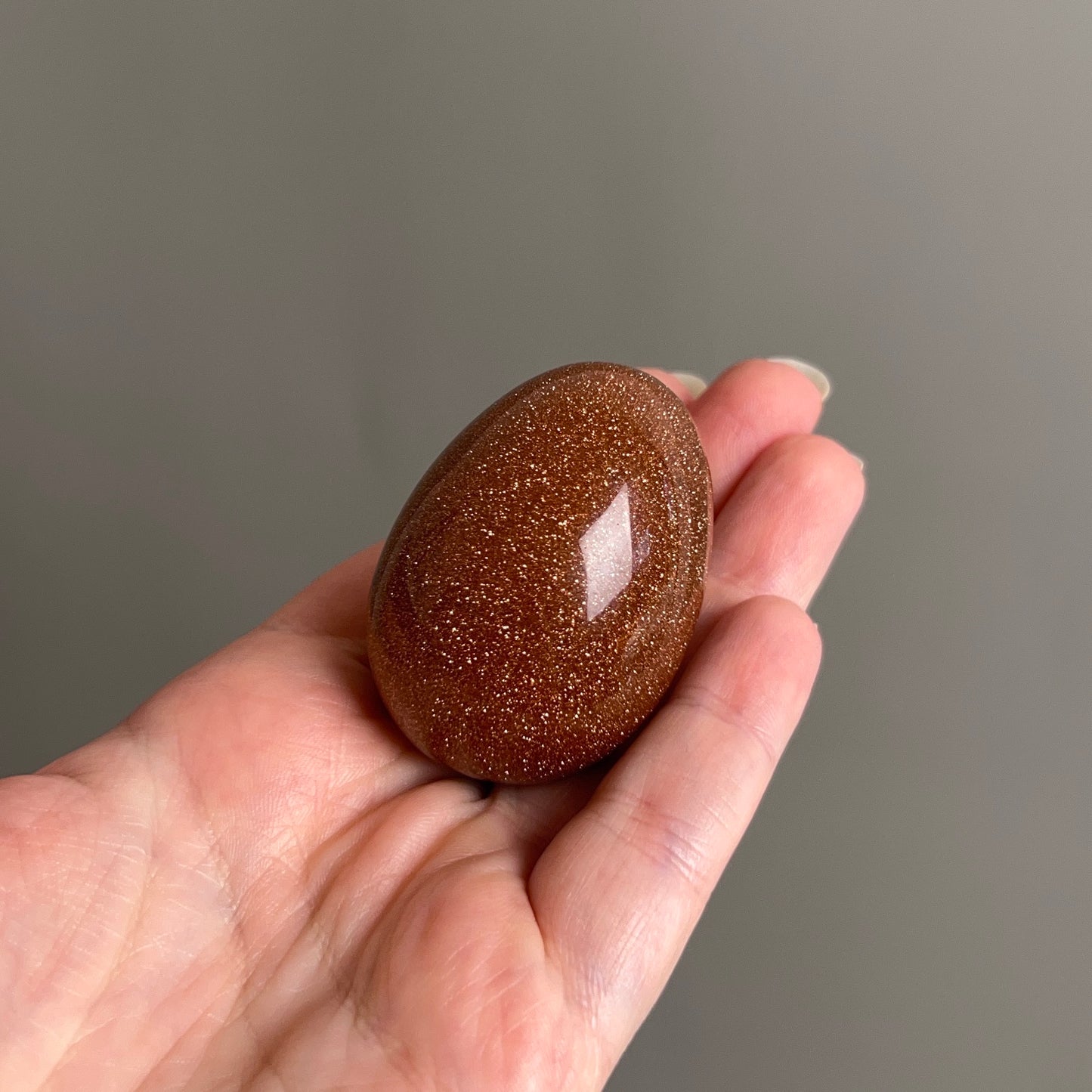 Glittery Goldstone Egg | Goldstone Crystal Egg