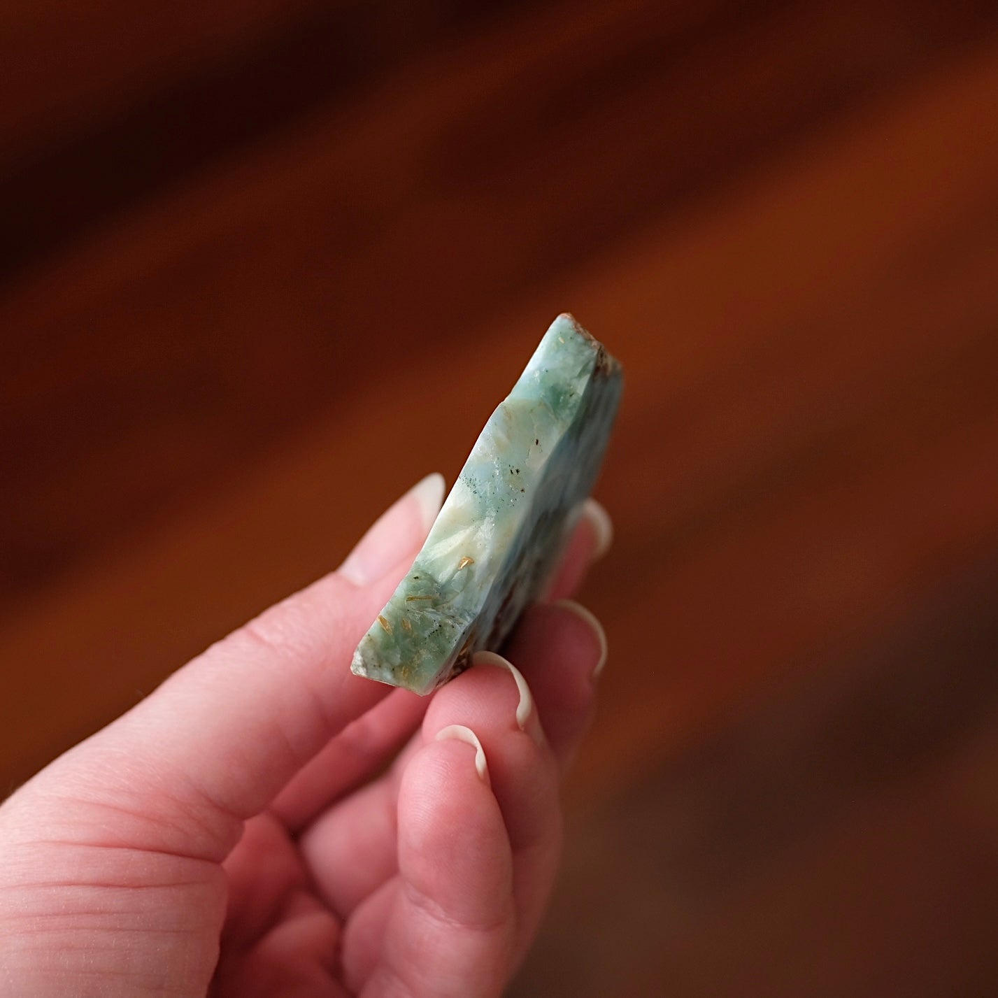 Larimar Slab | Polished Larimar Crystal Slice 3
