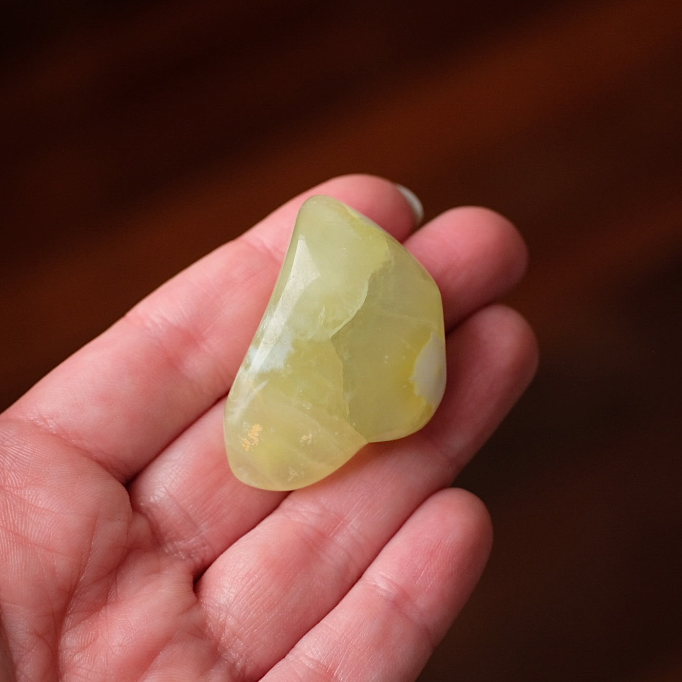 Australian Prehnite Freeform | Polished Prehnite Crystal