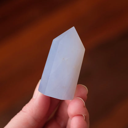 Blue Chalcedony Point | Chalcedony Crystal Tower