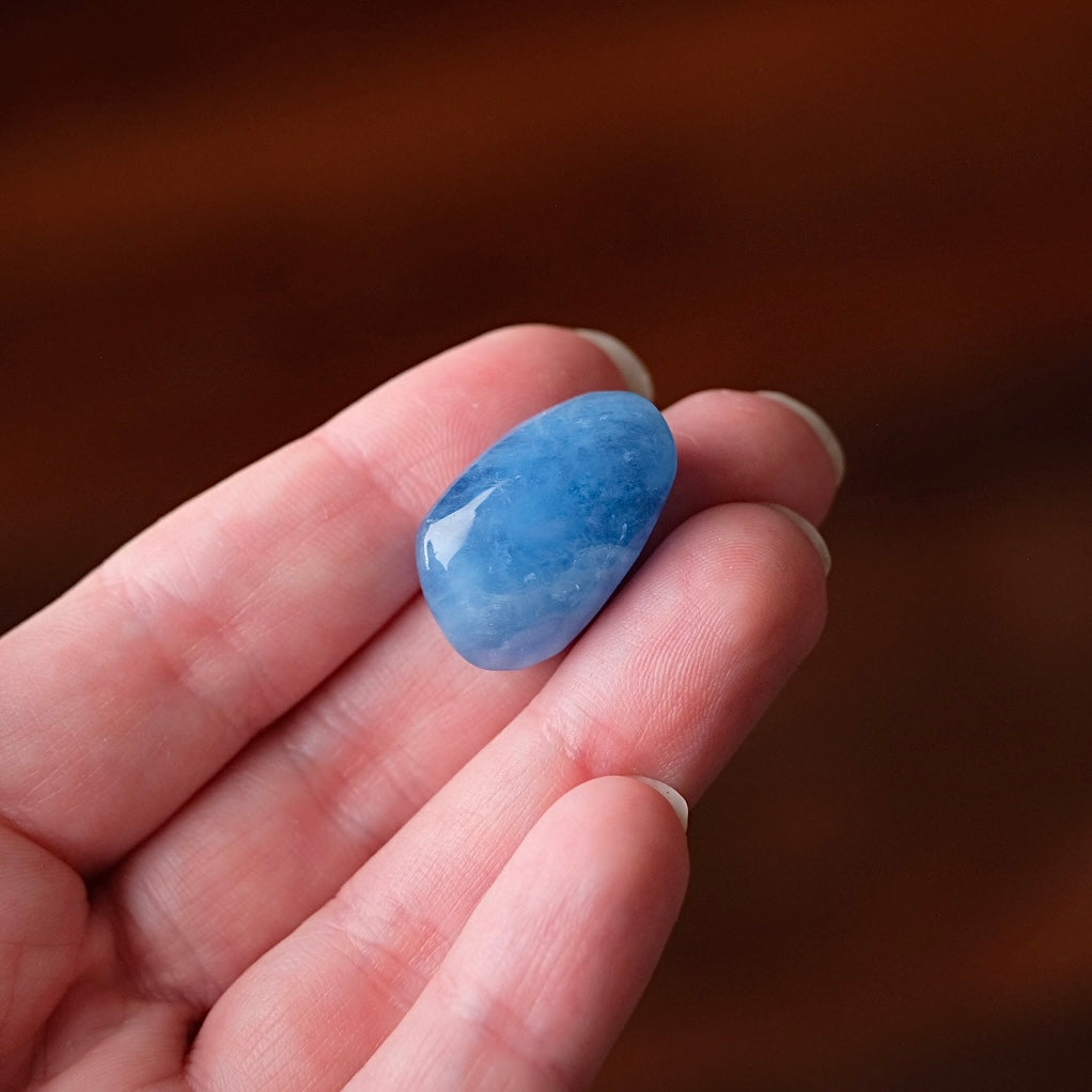 Aquamarine Tumble | Blue Beryl Tumbled Crystal