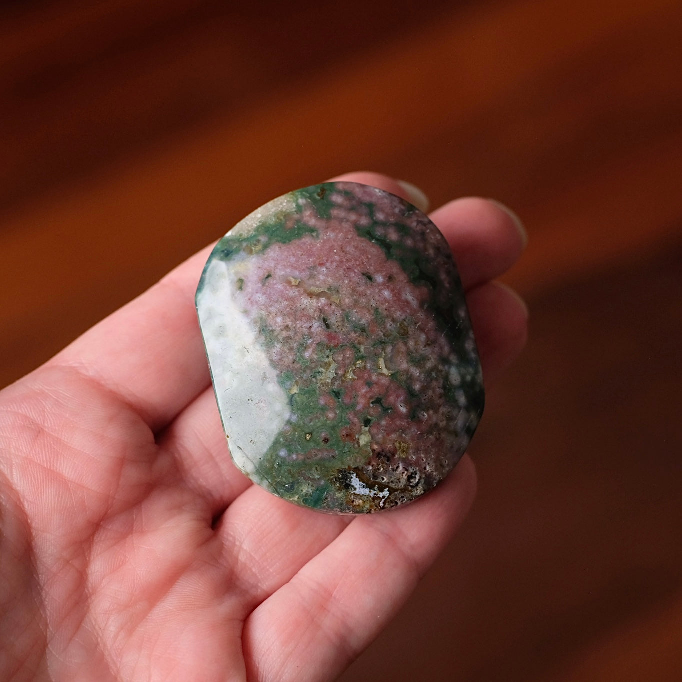 Ocean Jasper Palm | Sea Jasper Crystal Palmstone