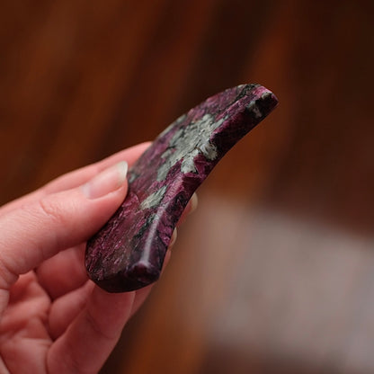 Rare Eudialyte Moon | Eudialite Crystal Moon
