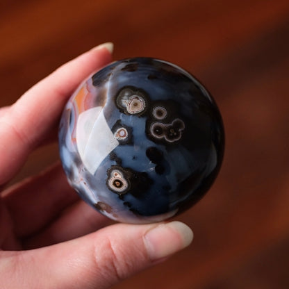 Carnelian Sphere | Blue Carnelian Crystal Sphere