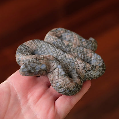 Que Sera Snake Carving | Llanite Crystal Snake