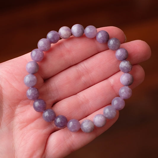 Lepidolite Bracelet | Crystal Stretch Bracelet