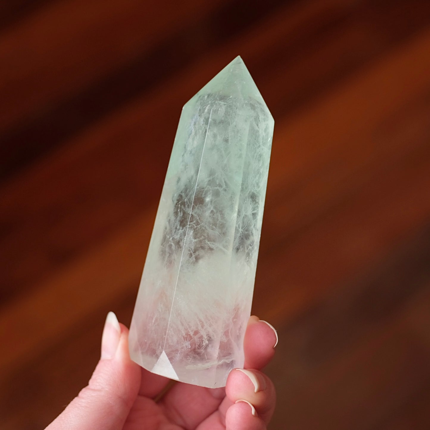 Mint Fluorite Tower | Green Fluorite Crystal Point