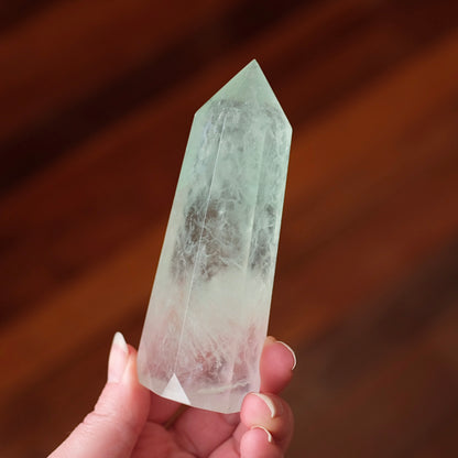 Mint Fluorite Tower | Green Fluorite Crystal Point