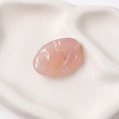 Pink Chalcedony Palm | Chalcedony Pocket Stone