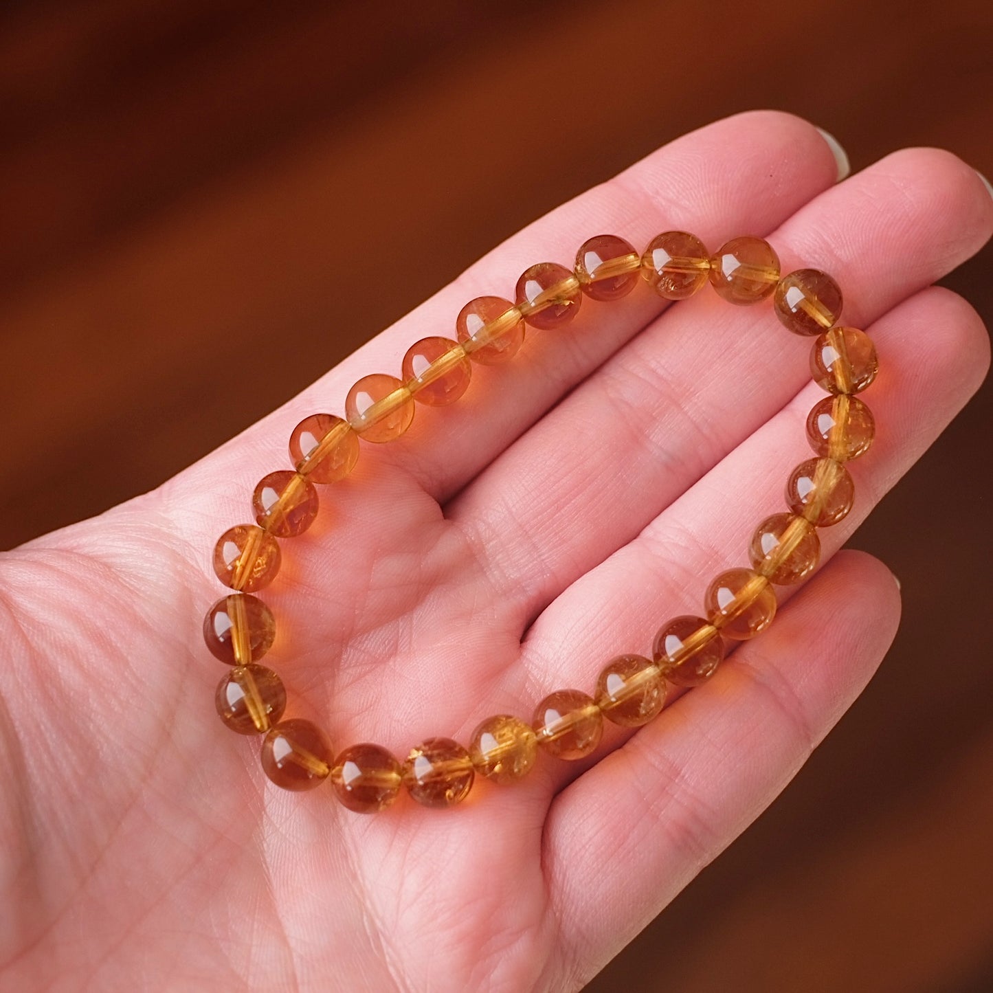 Golden Citrine Bracelet | Citrine Crystal Bracelet