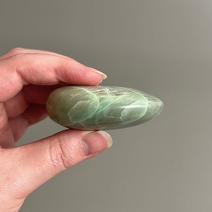 Garnierite Palm | Green Moonstone Crystal Palm Stone