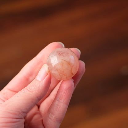 Peach Morganite Sphere | Pink Beryl | Small Crystal Sphere