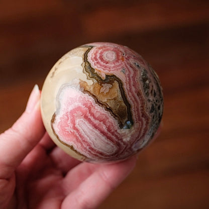 XL Rhodochrosite Sphere | Rhodochrosite Crystal Sphere