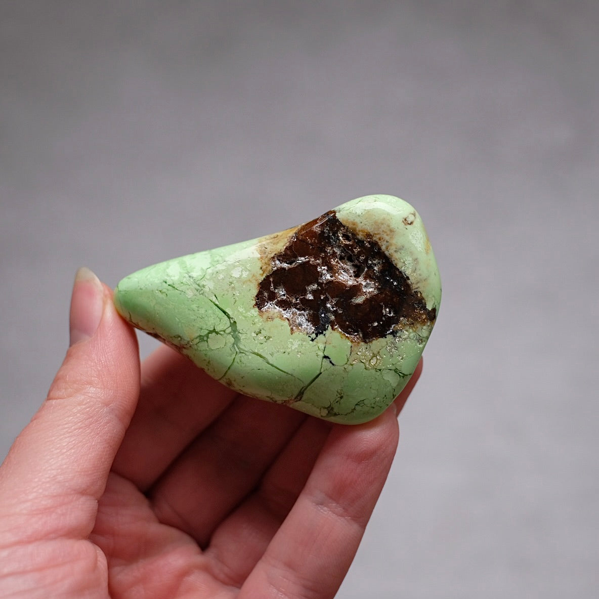 Lime Magnesite | Lemon Chrysoprase Crystal Freeform