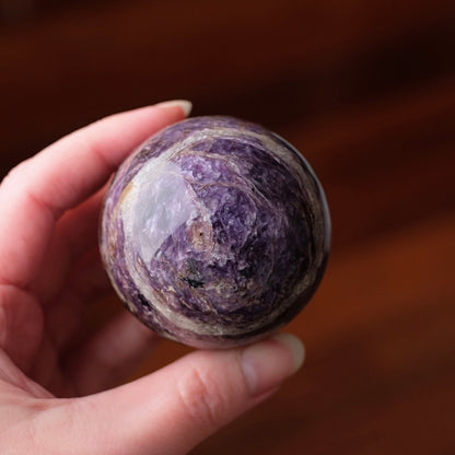 Purple Charoite Sphere | Charoite Crystal Sphere