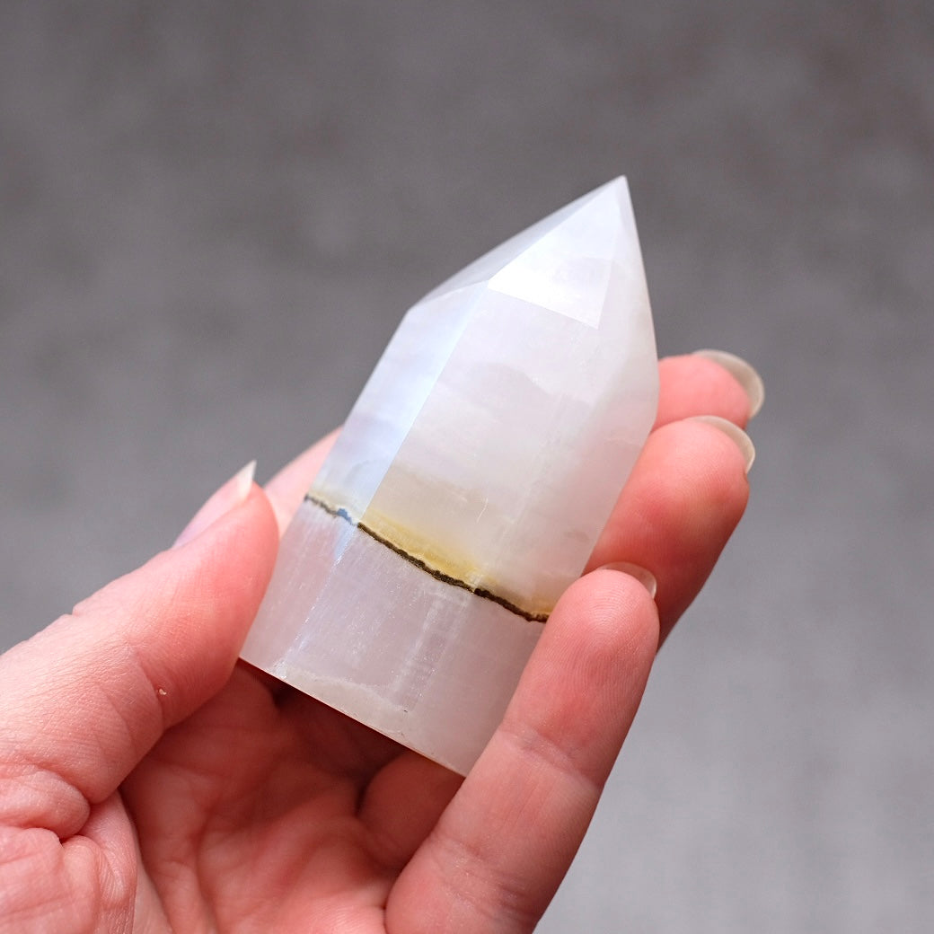 Pink Mangano Calcite Point | Pink Calcite Tower