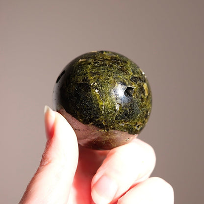 Rare Epidote Sphere | Green Epidote Crystal Sphere