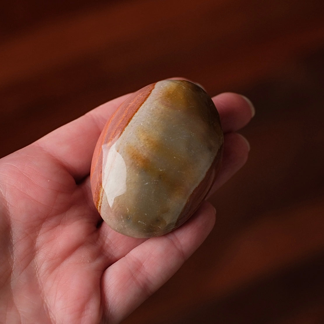 Polychrome Jasper Palm | Jasper Crystal Palmstone