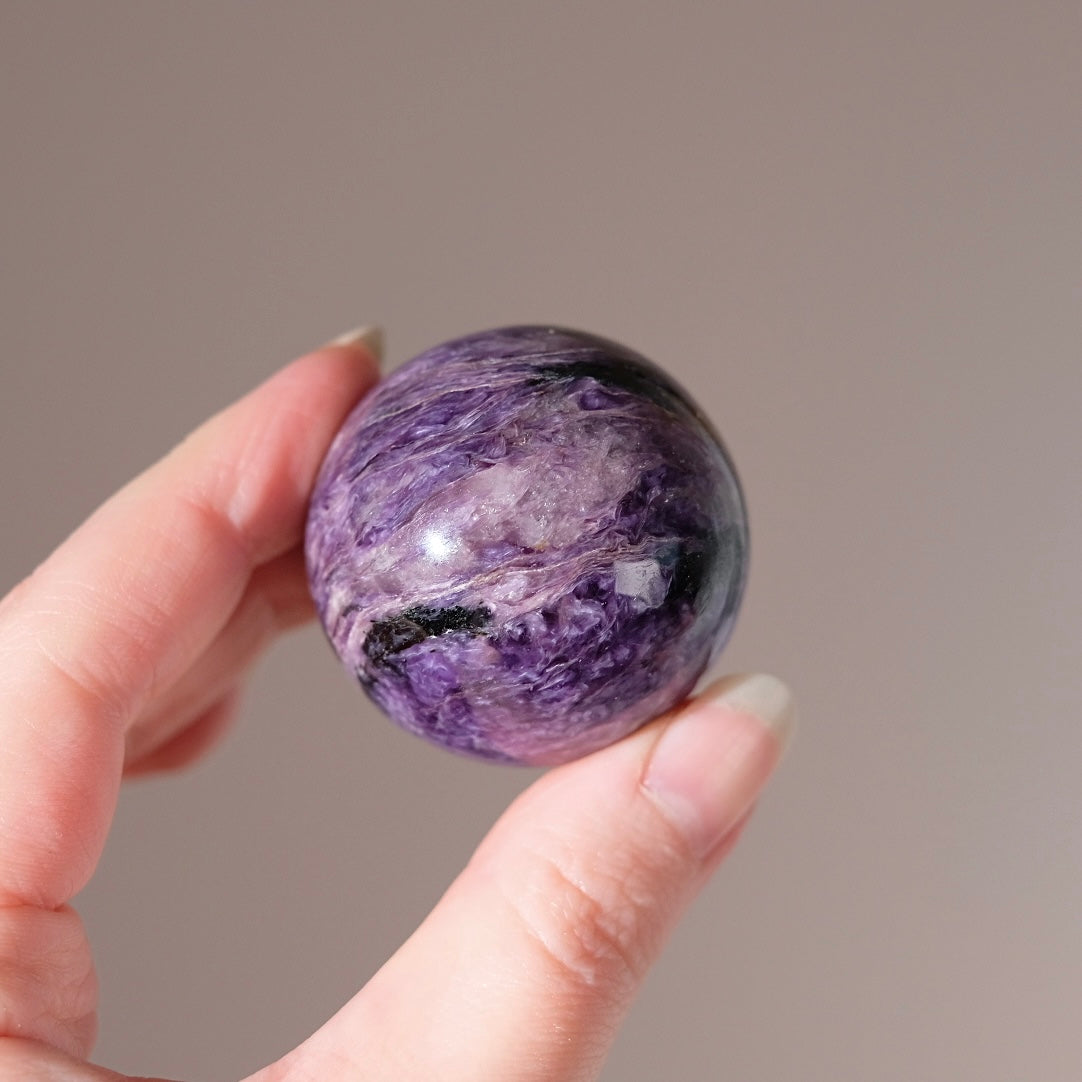 Purple Charoite Sphere | Charoite Crystal Sphere