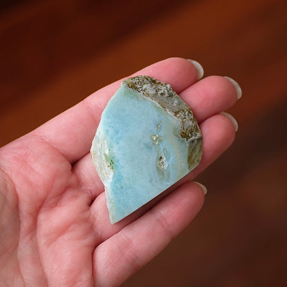 Larimar Slab | Polished Larimar Crystal Slice 1