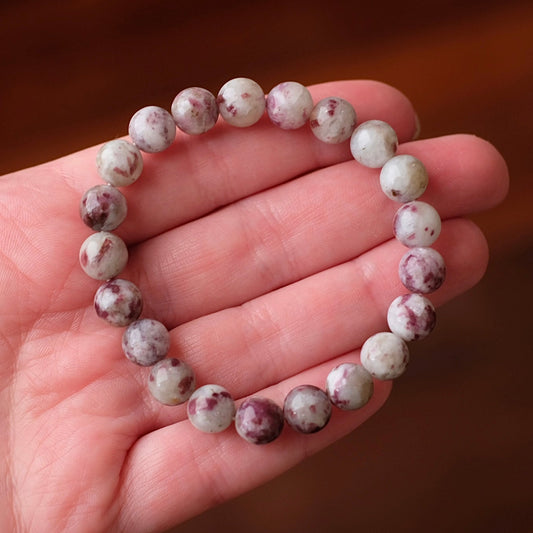 Rubellite Tourmaline Bracelet | Rubellite Crystal Bracelet