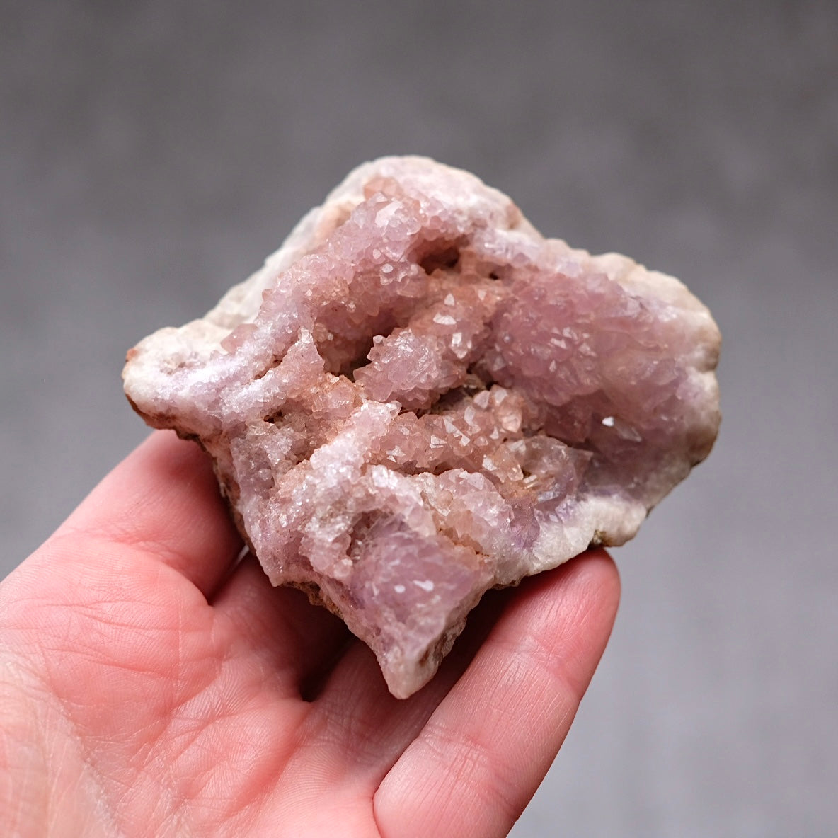 Pink Amethyst Cluster | Patagonia Pink Amethyst Natural Crystal Geode