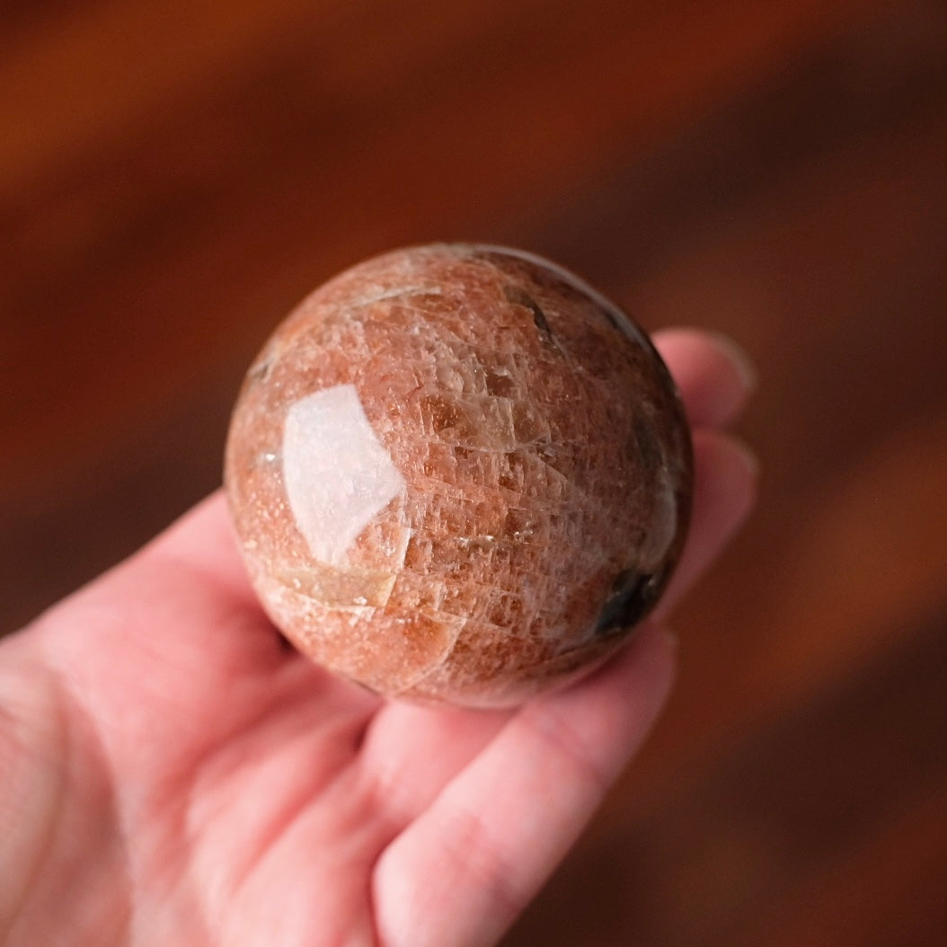 High Grade Sunstone Sphere | Sunstone Crystal Sphere