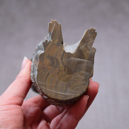 Jasper German Shepherd Dog Carving | Crystal Dog Statue