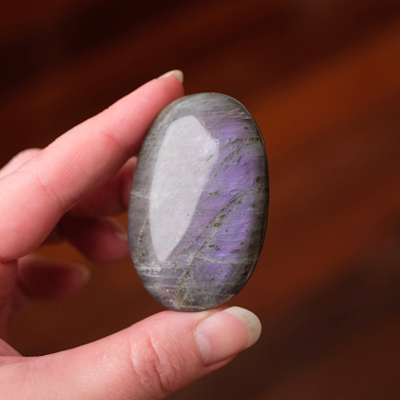Purple Labradorite Palm | Sunset Labradorite Crystal Palm