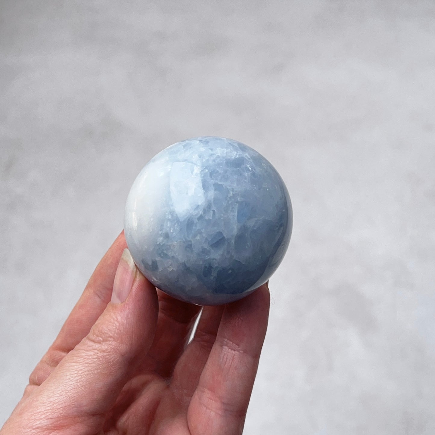 Blue Calcite Sphere | Calcite Crystal Sphere