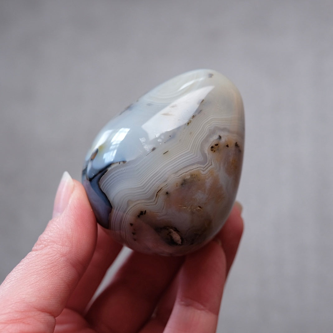 Agate Egg | Dendritic Agate Crystal Egg