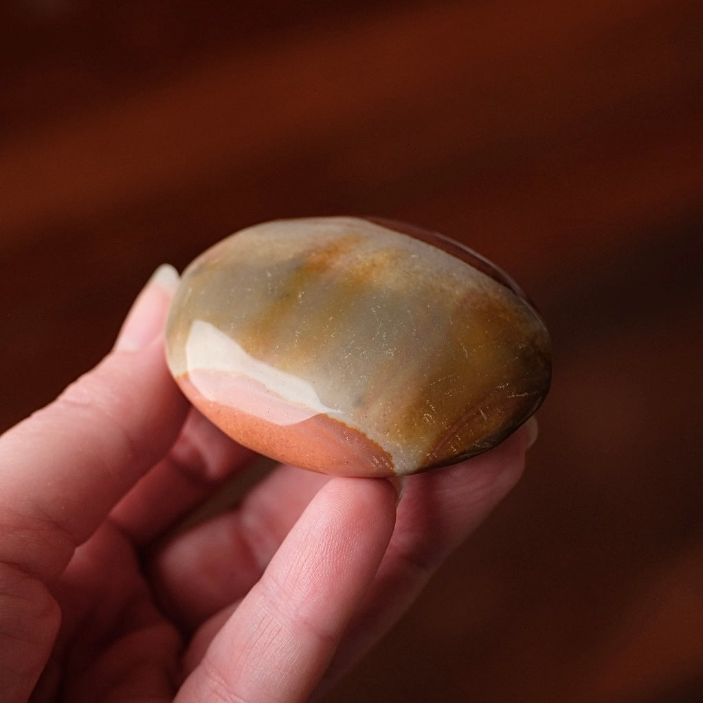Polychrome Jasper Palm | Jasper Crystal Palmstone