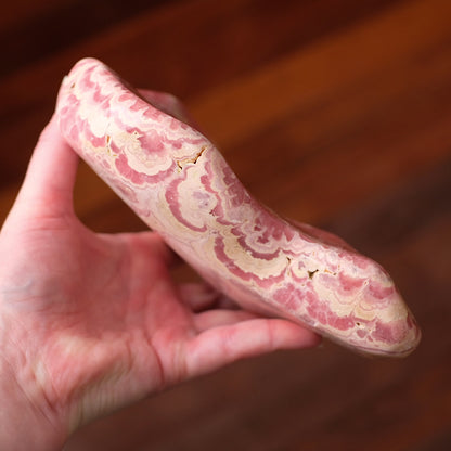 Rhodochrosite Heart Freeform | Polished Rhodochrosite Crystal G