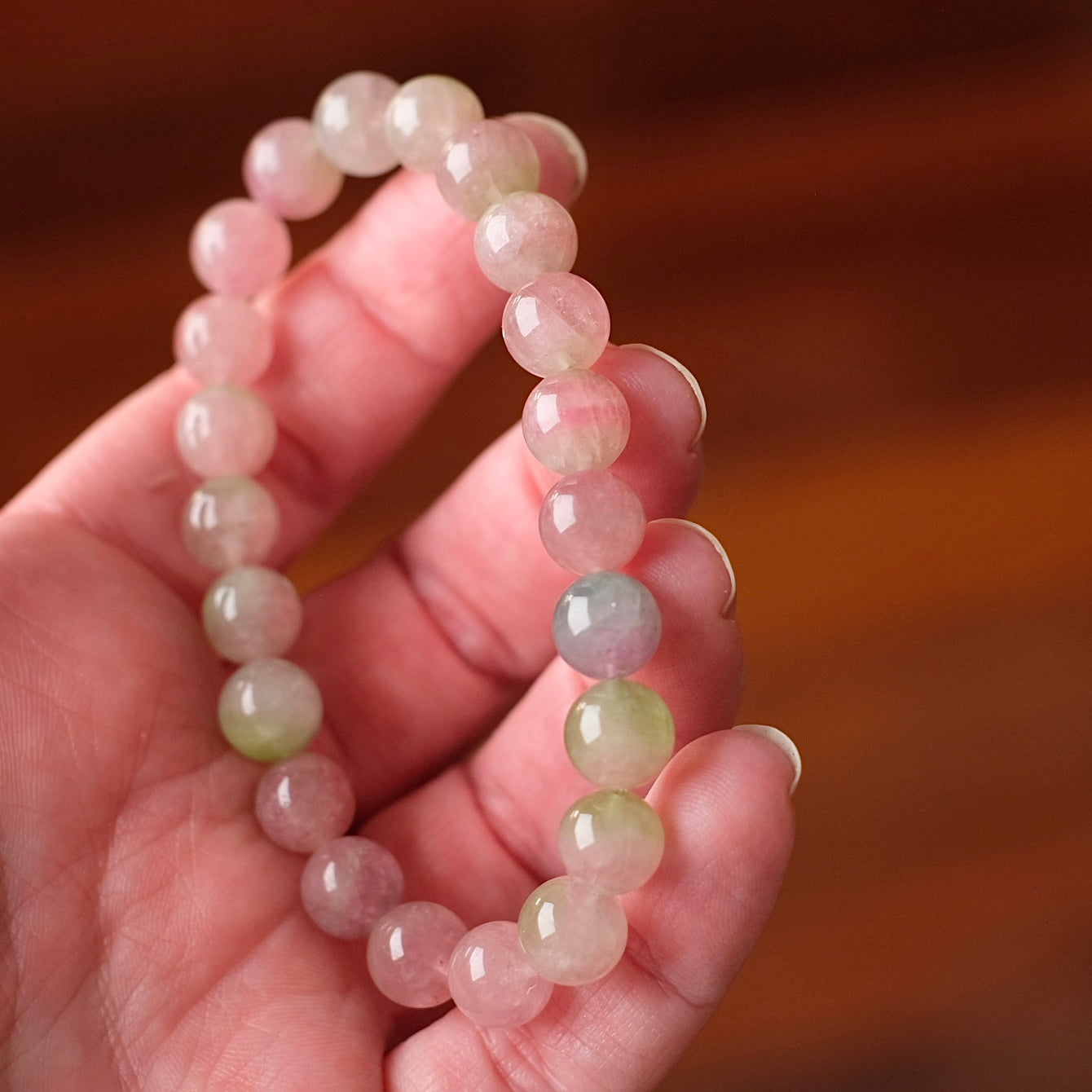 Watermelon Tourmaline Bracelet | Pastel Candy Tourmaline