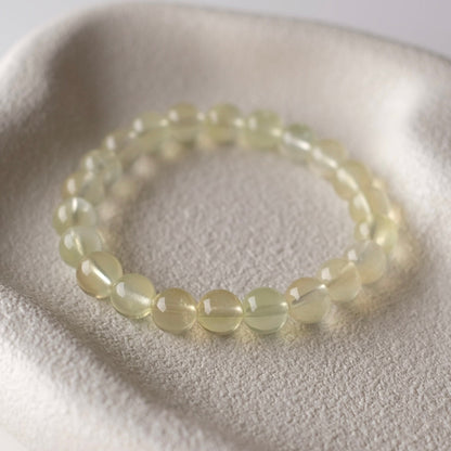 Yellow Prehnite Bracelet | Crystal Stretch Bracelet