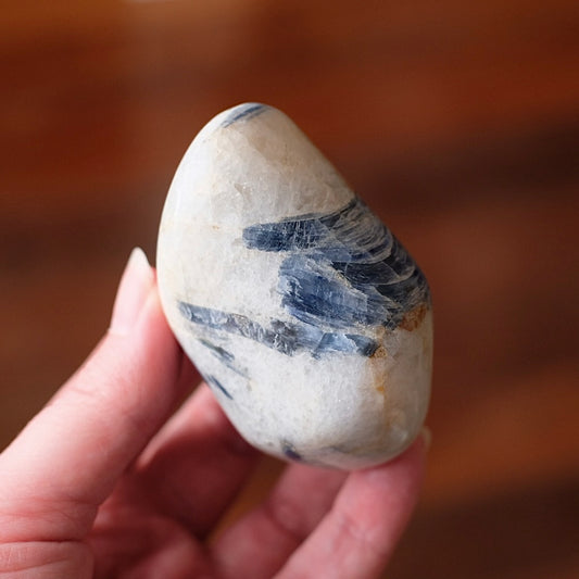 Kyanite in Quartz Freeform | Polished Blue Kyanite