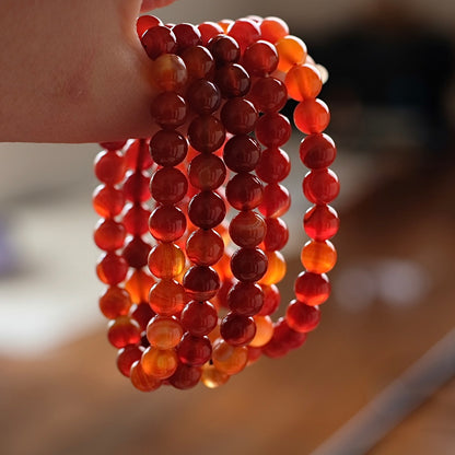 Carnelian Bracelet | Crystal Stretch Bracelet