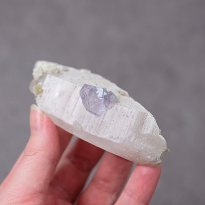 Yaogangxian Fluorite on Quartz Point | Quartz Crystal Specimen