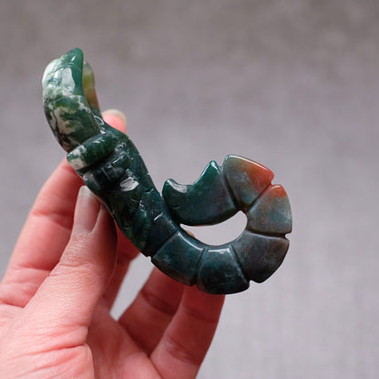 Bloodstone Scorpion Carving | Jasper Crystal Carving