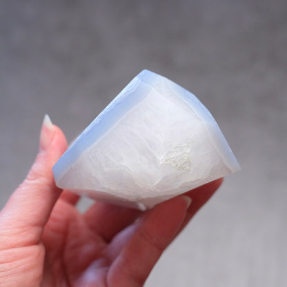 Blue Lace Agate + Quartz Freeform | Blue Lace Agate Crystal