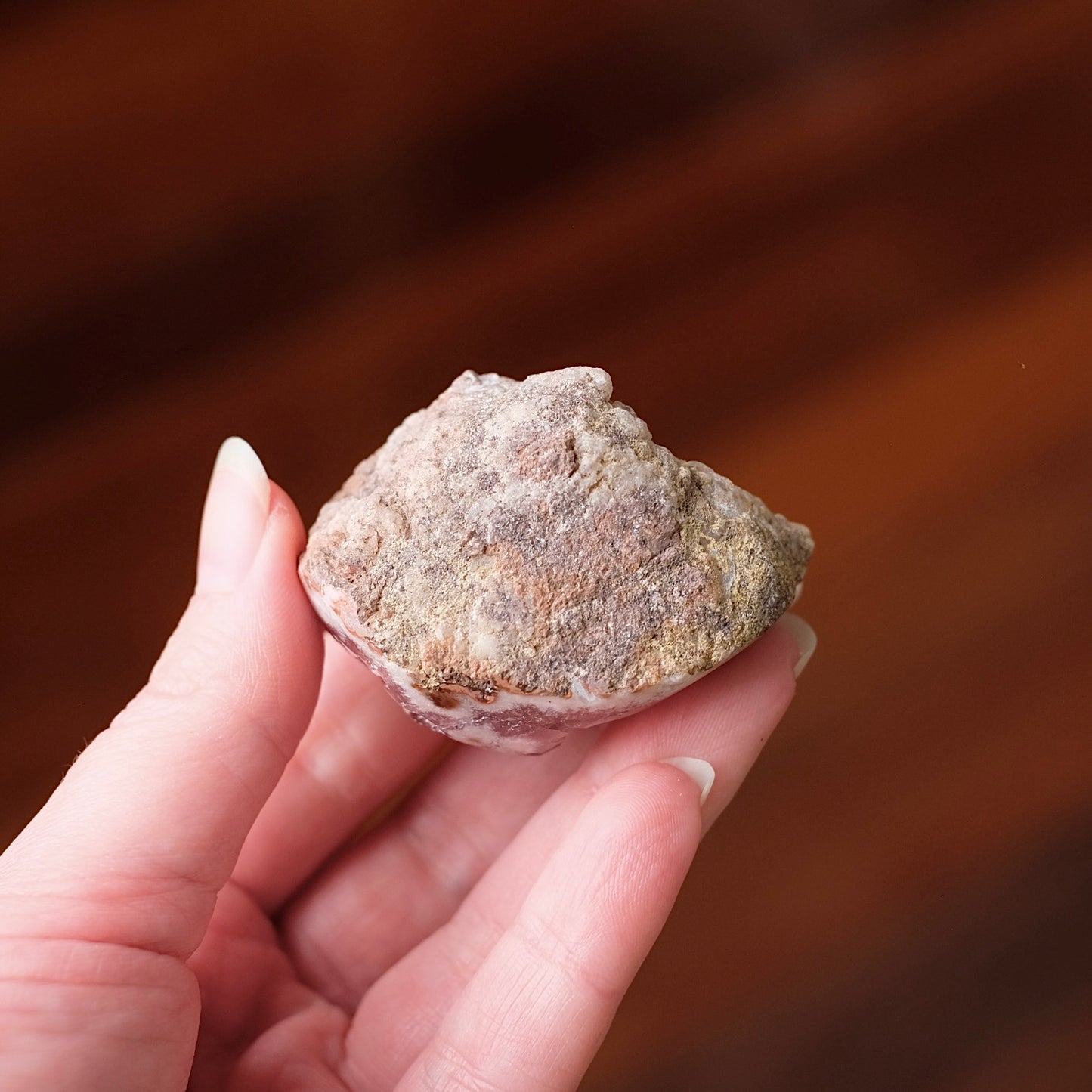 Raspberry Pink Amethyst Geode | Polished Pink Amethyst Crystal Specimen 12