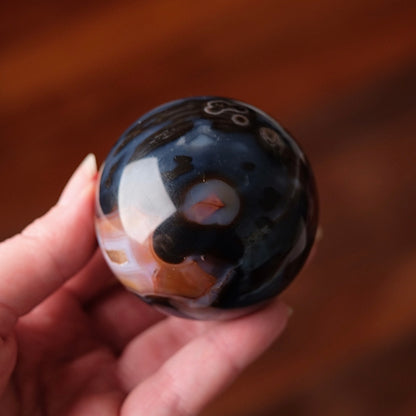 Carnelian Sphere | Blue Carnelian Crystal Sphere
