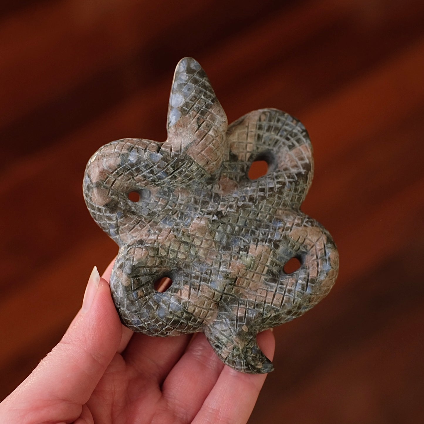 Que Sera Snake Carving | Llanite Crystal Snake