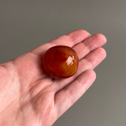 Carnelian Pocket Stone | Orange Carnelian Tumbled Crystal