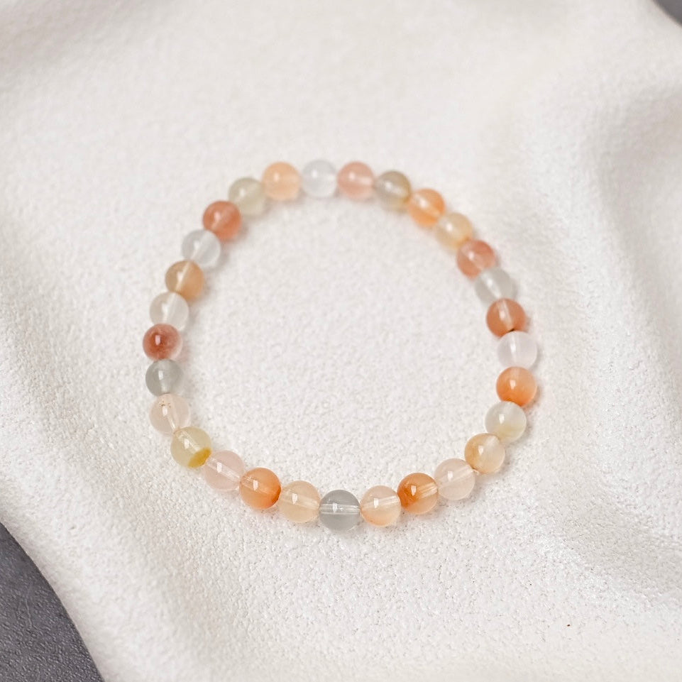 Amphibole Quartz Bracelet | Rabbit Hair Crystal Stretch Bracelet