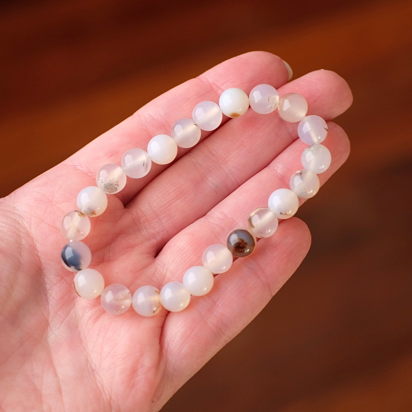 Montana Agate Bracelet | Dendritic Agate Crystal Bracelet