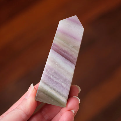 Silky Fluorite Crystal Tower | Fluorite Obelisk Point