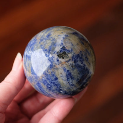 Rare Sodalite + Cancrinite Sphere | Sodalite Crystal Sphere